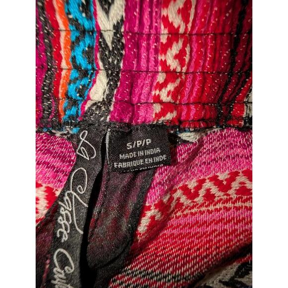 La Classe Couture Colourful Woven Shorts Small Boho Cabin Tribal Aztec Festival - Picture 9 of 10